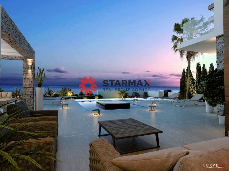 4 Bedroom Front line beach villa with Infinity Pool in Agia Thekla