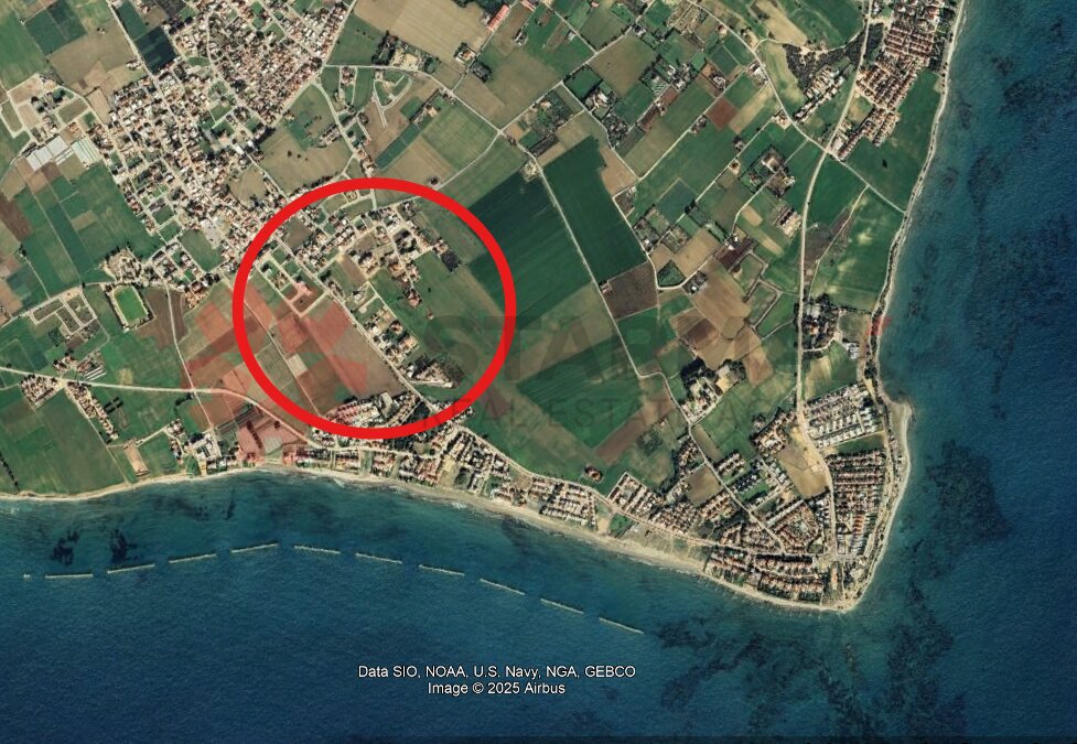 Big Parcel Of Residential Land For Sale Near The Sea In Pervolia