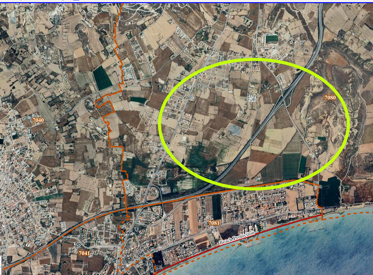 Plot in Pyla area Larnaca - Published