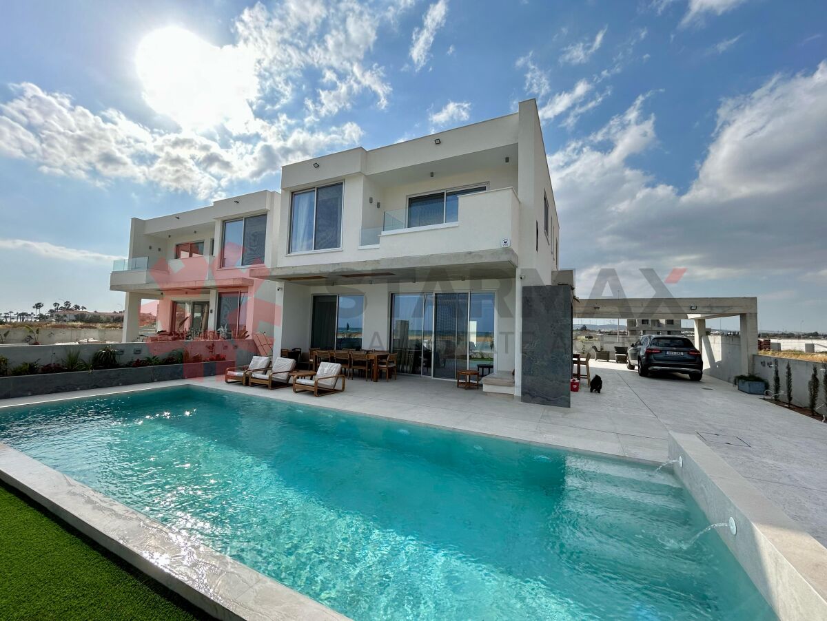Four Bedroom Seafront Villa For Rent In Pervolia - Published