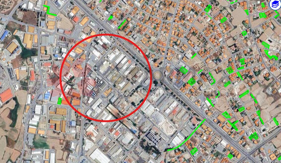 Big Industrial Land For Sale in Aradippou Industrial Zone
