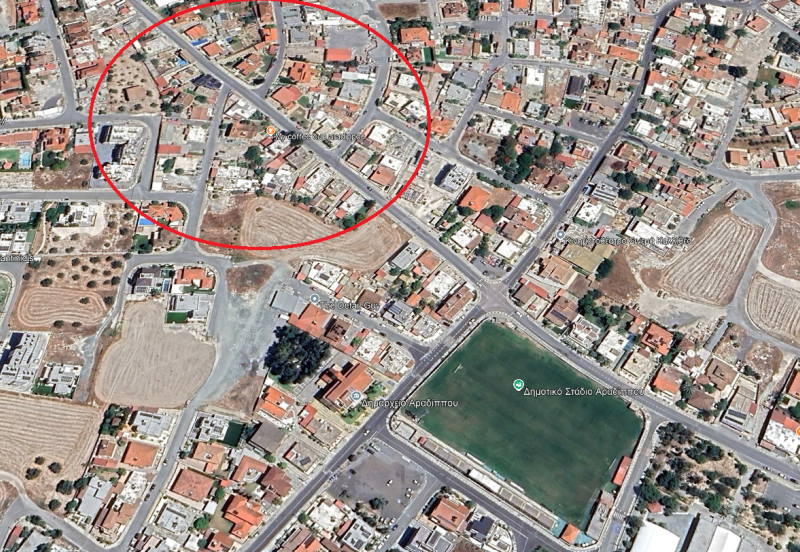 920sqm Plot in Aradippou, Larnaca - Published