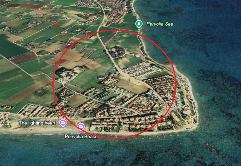 7000sqm Touristic Land in Pervolia - Published